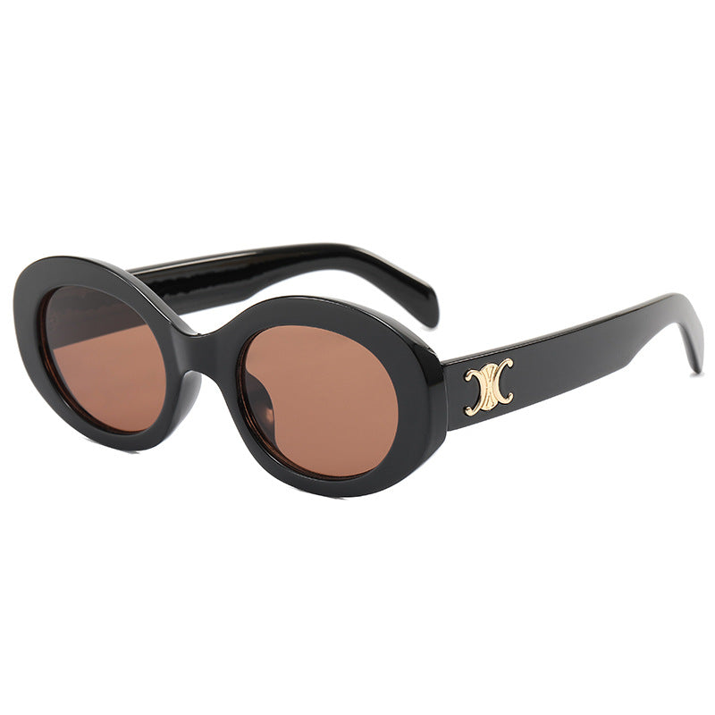 Wholesale Oval PU Sunglasses